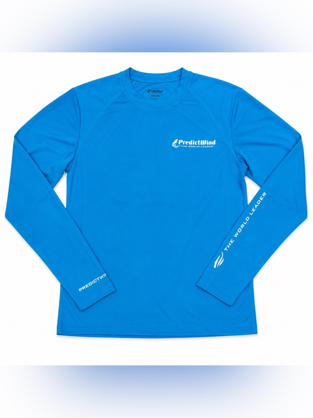 PredictWind Athletic Outdoor Long Sleeve Shirt Blue/M/Sailing UV Protection NEW